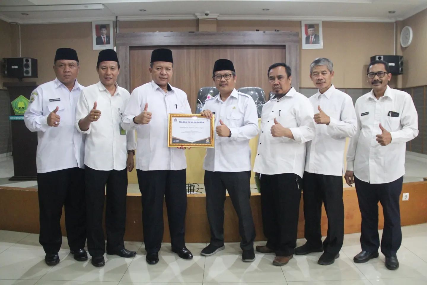 Kemenag Tangsel Raih Penghargaan Satuan Kerja Terbaik Pertama Dari Kemenkeu RI